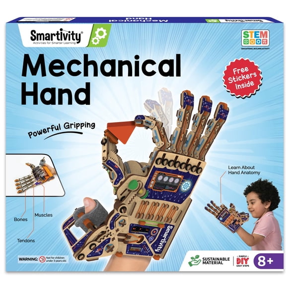 Smartivity DIY Robot Mechanical Hand Mint Toy for Kids 8-9-10-11-12-13-14 Years Birthday Gift for Boys and Girls Technology Kit for 8-14 Years Old