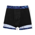 thumbnail image 3 of MADHERO Boy's 2 in 1 Swim Trunks with Liner Funny Printed Swim Shorts for Kids Navy Blue Shark 14, 3 of 6