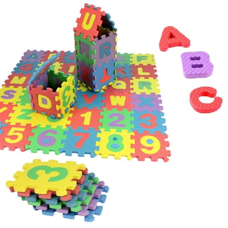 12 x 12 cm) Puzzle Tapis Mousse Bébé,36 Pièces,Tapis de Jeu pour