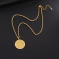 thumbnail image 4 of EUEAVAN Gold Horizontal Inscription Pendant Necklace Stainless Steel Jewelry, 4 of 6