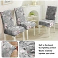 thumbnail image 4 of Oversize Chair Covers for Dining Room Set of 6,Large Stretch Spandex Parsons Chair Slipcovers ,Removable Washable Kitchen Chair Seat Cover Protector for Home Party Ceremony Dinner (Pink Flower, 6PCS), 4 of 6