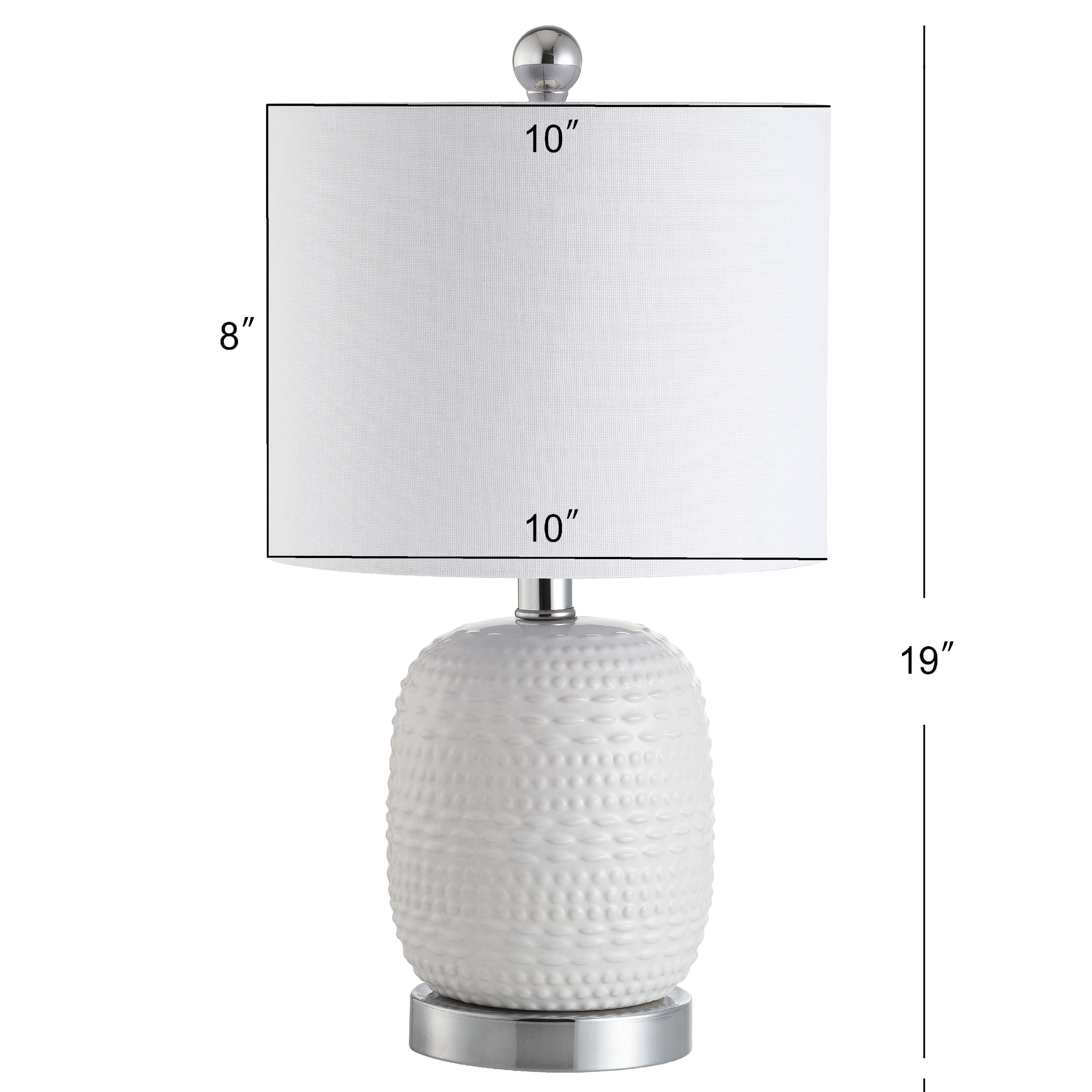 Safavieh Tucana Solid 19 in. H Table Lamp, White