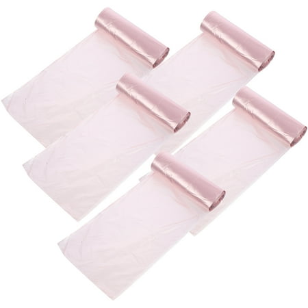 5 Rolls Small Trash Bags Thick Garbage Can Liners Disposable Household Rubbish Bags Polyethylene for Bathroom