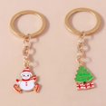 thumbnail image 3 of Llavero esmaltado de dibujos animados para decoración de bolso, colgante de Navidad, muñeco de nieve, ciervo, Papá Noel, joyería hecha a mano, regalo, 3 of 4