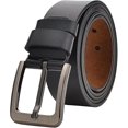 thumbnail image 1 of Cinturón de cuero para hombre de 110 cm, talla normal y talla grande, cinturón para hombre para jeans y ropa formal, 1 of 5
