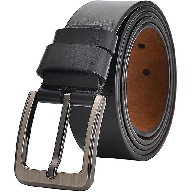 Cinturón de cuero para hombre de 110 cm, talla normal y talla grande, cinturón para hombre para jeans y ropa formal