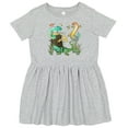 thumbnail image 3 of Inktastic Cute Lizards Hanging out Girls Toddler Dress, 3 of 5