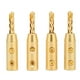 thumbnail image 2 of AV 4PCS BFA Banana Banana Oro de oro Tornillo Tornillo ABIERTO CONECTORES DE ALAMBRE DE ALTAVOCES PARA UN DIÁMETRO DE CABLE DE 7 MM, 2 of 7