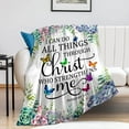 thumbnail image 1 of LHSHID Christian Gifts for Women Inspirational Religious Blanket Bible Verse Scripture Prayer Throw Blanket Soft Flannel Healing Blanket 30"x40", 1 of 7