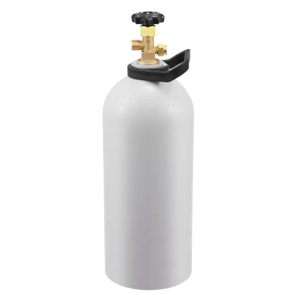 New 10 Pound Aluminum CO2 Gas Cylinder Tank | CGA320 Valve | DOT Approved | for Beverage Dispensing & Carbonation