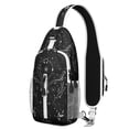 thumbnail image 1 of Mystical Gothic Sling Backpack with Celestial Moon & Star Art, Lightweight Crossbody Daypack for Travel, Adjustable Strap, Multiple Compartments for Daily Commuting & Outdoor Activities, 1 of 6
