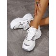 thumbnail image 4 of Mesh Panel Lace Up Front Breathable Chunky Trainers Women Sneakers, 4 of 4