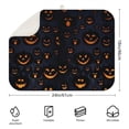 thumbnail image 2 of Halloween Glowing Pumpkins Pattern Dish Drying Mat for Kitchen 1 Pack, Ultra Absorbent Microfiber Dishes Drainer Mats,18x24in(46x61cm), 2 of 4