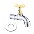 thumbnail image 1 of koolsoo Lockable Faucet Replacement with Key Outdoor Faucet for Workshop Garden Home 4 Points 9.5x9.2x2cm, 1 of 9