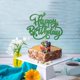 thumbnail image 3 of Topper para pastel Feliz Cumpleaños con brillo verde Crseniny, 3 of 7