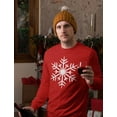 thumbnail image 7 of Tstars Men's Christmas Long-Sleeve T-Shirt with Snowflake Design, 7 of 7