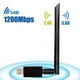thumbnail image 3 of Adaptador WiFi inalámbrico USB3.0 de tarjeta de red WiFi de doble banda de 1200M para Windows, 3 of 9