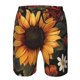thumbnail image 3 of Balery Sunflower Floral Butterfly Traje de Baño Estilo Hawaiano para Hombre, Shorts de Secado Rápido con Bolsillos-Medium, 3 of 6