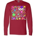 thumbnail image 3 of Inktastic 100 Days of School Pastel Stars Long Sleeve T-Shirt, 3 of 5