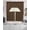 Dark Brown, variant on Dark Brown Rattan Swag Valances for Windows, Small Curtains Drapes, Vintage Abstract Wicker Texture Kitchen Window Curtains Over Sink Rod Pocket Window Treatment Valance for Bedroom/Bathroom 56"x36"