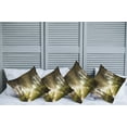 thumbnail image 2 of Ambesonne Forest Throw Pillow Cover 4 Pack, Water Channel Foggy City, 18", White Green Brown, 2 of 5