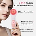thumbnail image 2 of Cepillo limpiador facial eléctrico Yevsinbay Waterproof Pink, 2 of 8