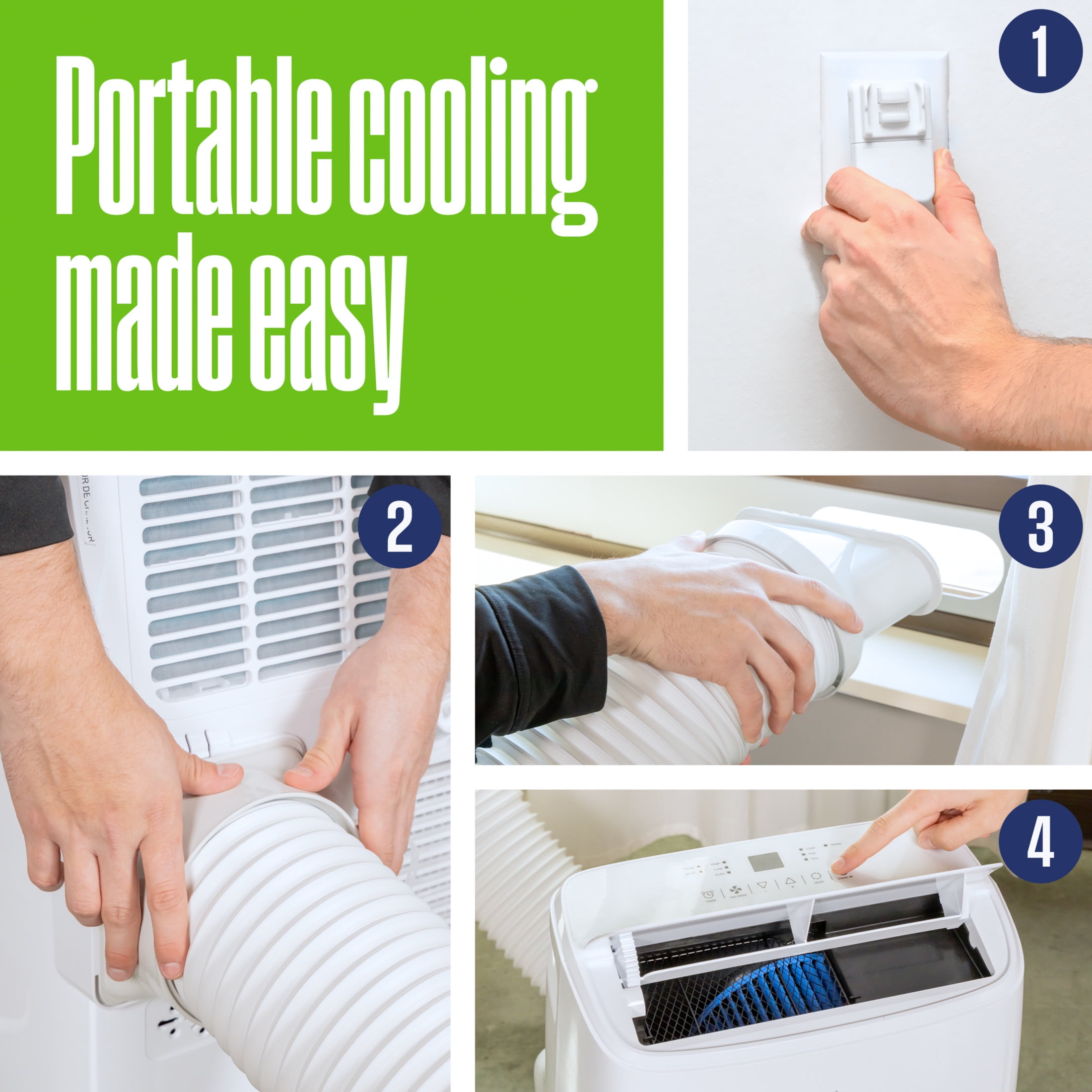 Restored Westinghouse 14,000 BTU Portable Air Conditioner with Dehumidifier with Remote & Smart App, up to 700 Sq Ft (Refurbished)