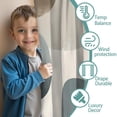 thumbnail image 3 of Blackout Kids Curtains,Brown and Grey Abstract Art Artwork Childrens Insulated Curtains Set Of 2,Bedroom Essentials,Toddler Room Decor 42x54in(106x137cm), 3 of 4