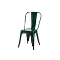 thumbnail image 1 of Set of 2 Dark Green Industrial Metal Dining Chairs 18 Inch Seat Height Stackable Indoor Outdoor, Lightweight Easy-Clean Surface, Easy Assembly, Durable Modern Design, 1 of 5