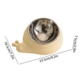 thumbnail image 3 of Tilted Stainless Steel Pet Bowl, 15° Raised Cat and Dog Food Bowl with Non-Slip Base, Feeder for Small to Medium Pets, 3 of 6