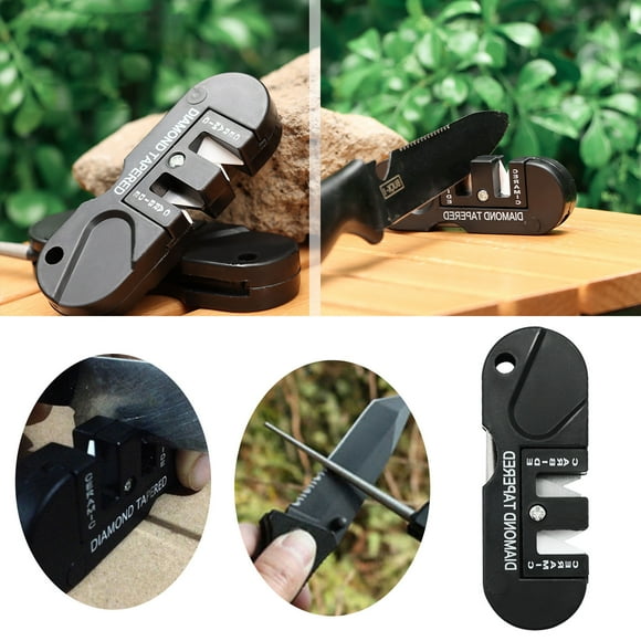 Sharpener 4 In 1 Pocket Sharpener Sharpener Stone Afilador De Cuchillos Functional Outdoor Portable Tungsten Steel Sharpener Sharpening Stones For Kn Small Saw Mill Grinder Wheel 3/16 Chain Sharpener