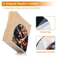 thumbnail image 4 of Fish Crowds Lotus Leaves Napkin Holder for Table Clear Napkin Stand Paper Holder Acrylic Organizer Dispenser Napkins for Dinner Kitchen Restaurant Room, 4 of 8