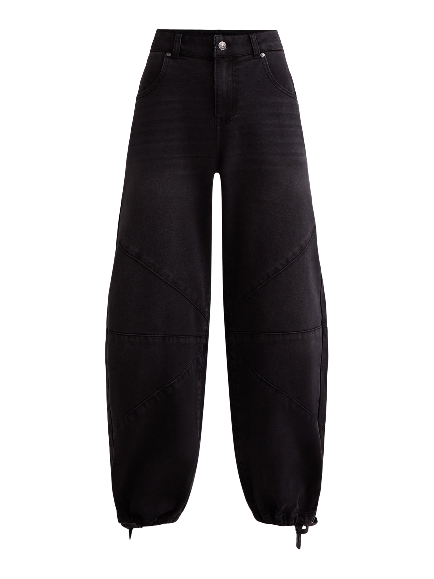 Madden NYC Barrel Jean wDrawstring Hem, Women's