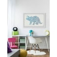 thumbnail image 6 of Marmont Hill Patterned Triceratops Framed Wall Art, 6 of 6