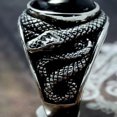 thumbnail image 4 of Black Creative Snake Ring Animal Exquisite Finger Ring Fashion Finger Jewelry, 4 of 5