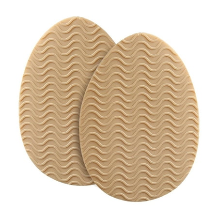 

Non Slip Shoe Pads Non Skid Noise Reduction Rubber Sole Stickers Shoe Grips Sole Round Head Khaki