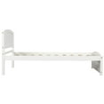 thumbnail image 5 of Hassch Twin Size Wood Platform Bed Frame with Headboard, White, 5 of 9