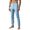 Blue, variant on Men's Slim Dress Chinos Solid Trousers Everyday Smart Casual Wear Grey XXXL
