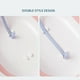 thumbnail image 5 of Matsuzay Bidet plegable Bañeras profesionales Masaje Sit Bath Baño portátil Inodoro medicado Bañera de descarga para ancianos embarazadas Juegos de accesorios de baño Blanco Gris, 5 of 6