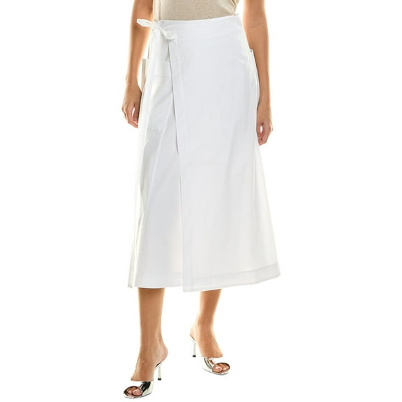Proenza Schouler womens  White Label Soft Poplin Wrap Skirt, 2, White