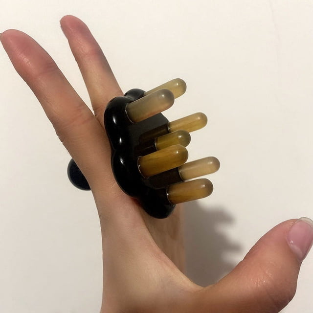Peine de masaje Gua Sha YONGSHENG cuerno de buey