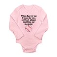 thumbnail image 1 of CafePress - Softball Player Like My Mommy Body Suit - Long Sleeve Infant Bodysuit, 1 of 1