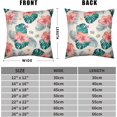 thumbnail image 5 of Hawaii Summer Home Decor Pillow Covers Set of 2 Tropical Plant Flowers Decorative Pillow Covers for Couch Living Room Patio Hawaiian Square Linen Cushion Case 20x20, 5 of 6