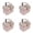 pink*4, variant on 1PCS Cookie Tin Cute Print Strawberry Candy Tin Box Red Cookie Containers Empty Metal Tins Box with Handle Rectangle Biscuit Storage Tin Can Goody Treat Tin for Christmas Wedding Baby Party Favor