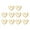 White, variant on UDIYO 10Pcs/Set Nail Drill Luxury 3D Effect Gloss Peach Love Heart Nail Art Decorations Ornaments for Salon
