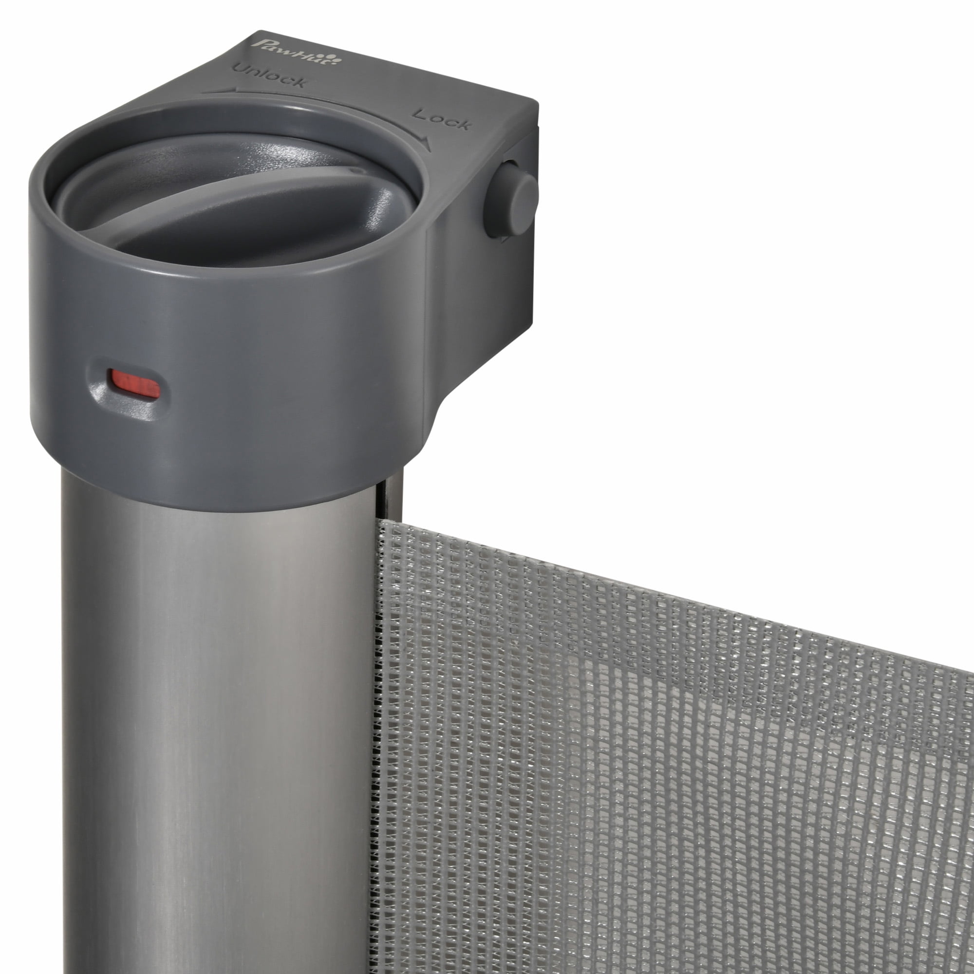 Buy PawHut Retractable Pet Barrier, Extends to 55, Grey Online at