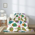 thumbnail image 2 of Sikiie Cactus And Insects Cozy Flannel Fleece Throw Blanket: Lightweight & Thick for All Seasons - Perfect for Women, Men, & Kids"60"x50", 2 of 6