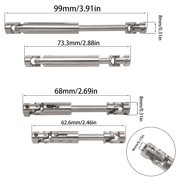 Dualoai Front and Rear Axle Set Complete Axle Set for C8815 1:10 Scale Vehicles Silver