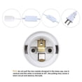 thumbnail image 3 of Simple Deluxe 12 Feet 360W Extension Hanging Lantern Pendant Light Lamp Cord Cable E26 Socket On/Off Switch (No Bulb Included), 2 Pack, White, 3 of 6