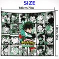 thumbnail image 2 of My Hero Academia Deku Tapestry Backdrop Background Poster Gift for Bedroom Aesthetics Funny Decor Flag Wall Hanging for Teen Girls 70.9"X59.1", 2 of 7